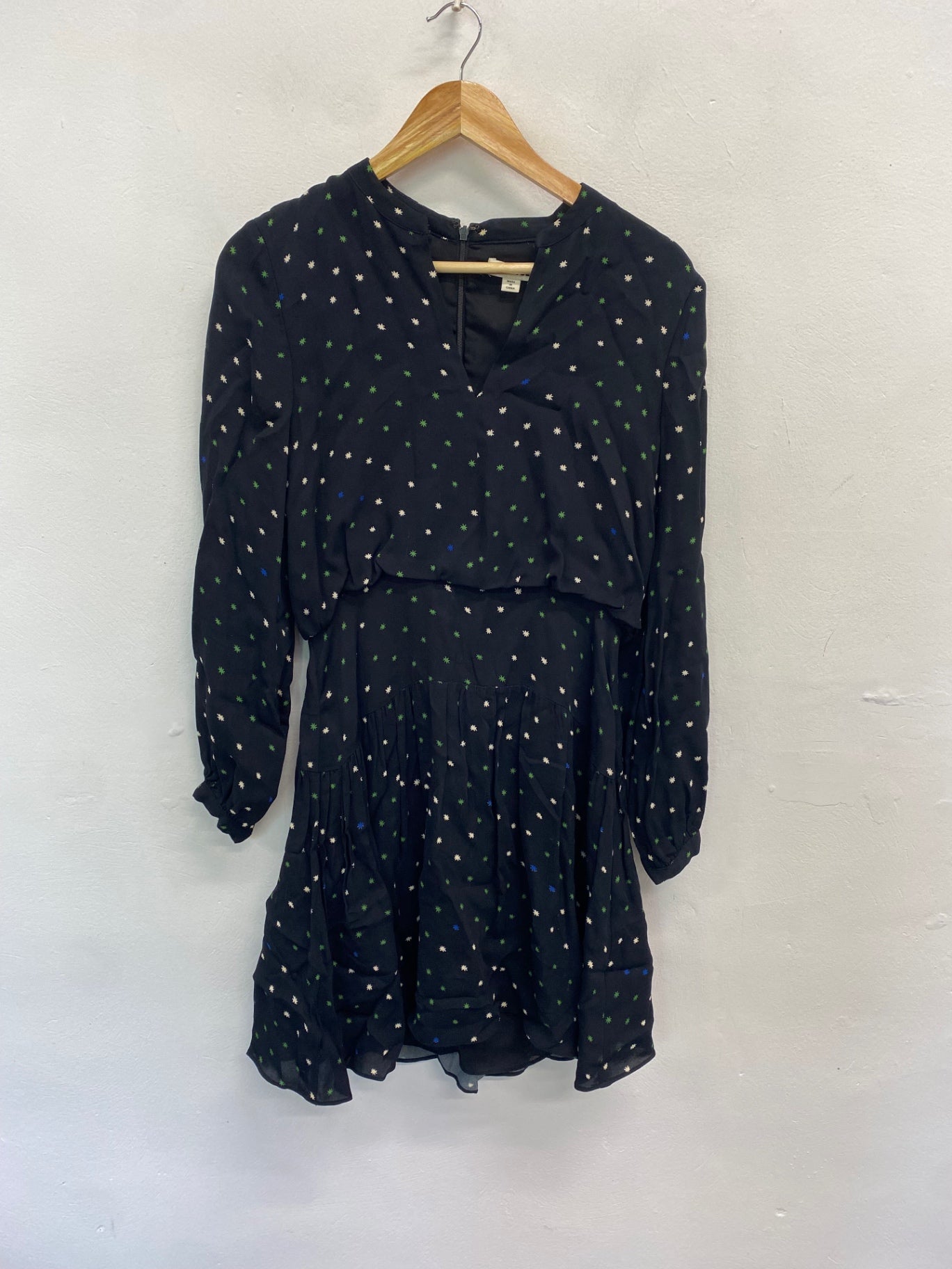 Fabulous Whistles Millie Star Dress Uk8 Black SN585