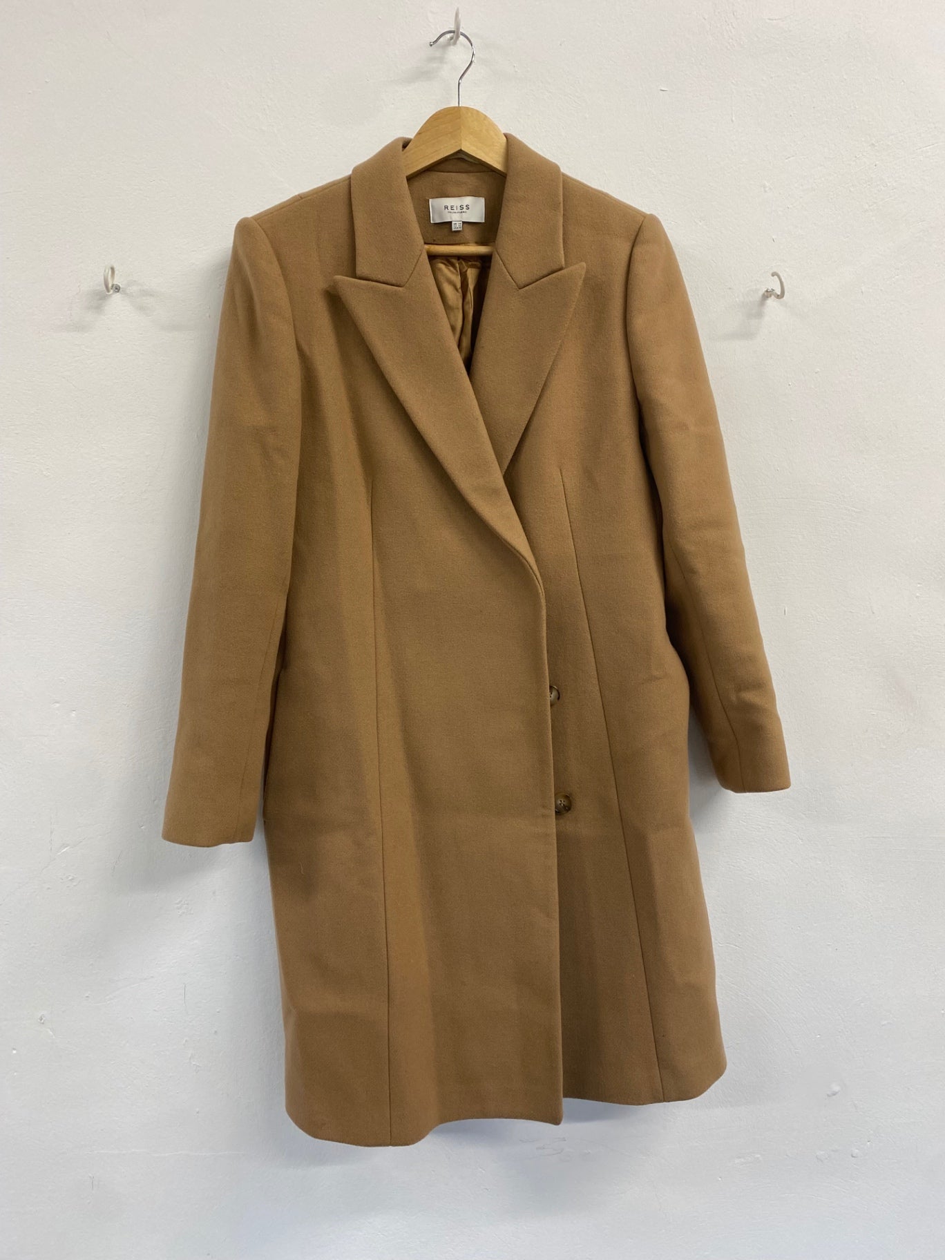 Classic REISS Evie Overcoat UK14 Camel PS586