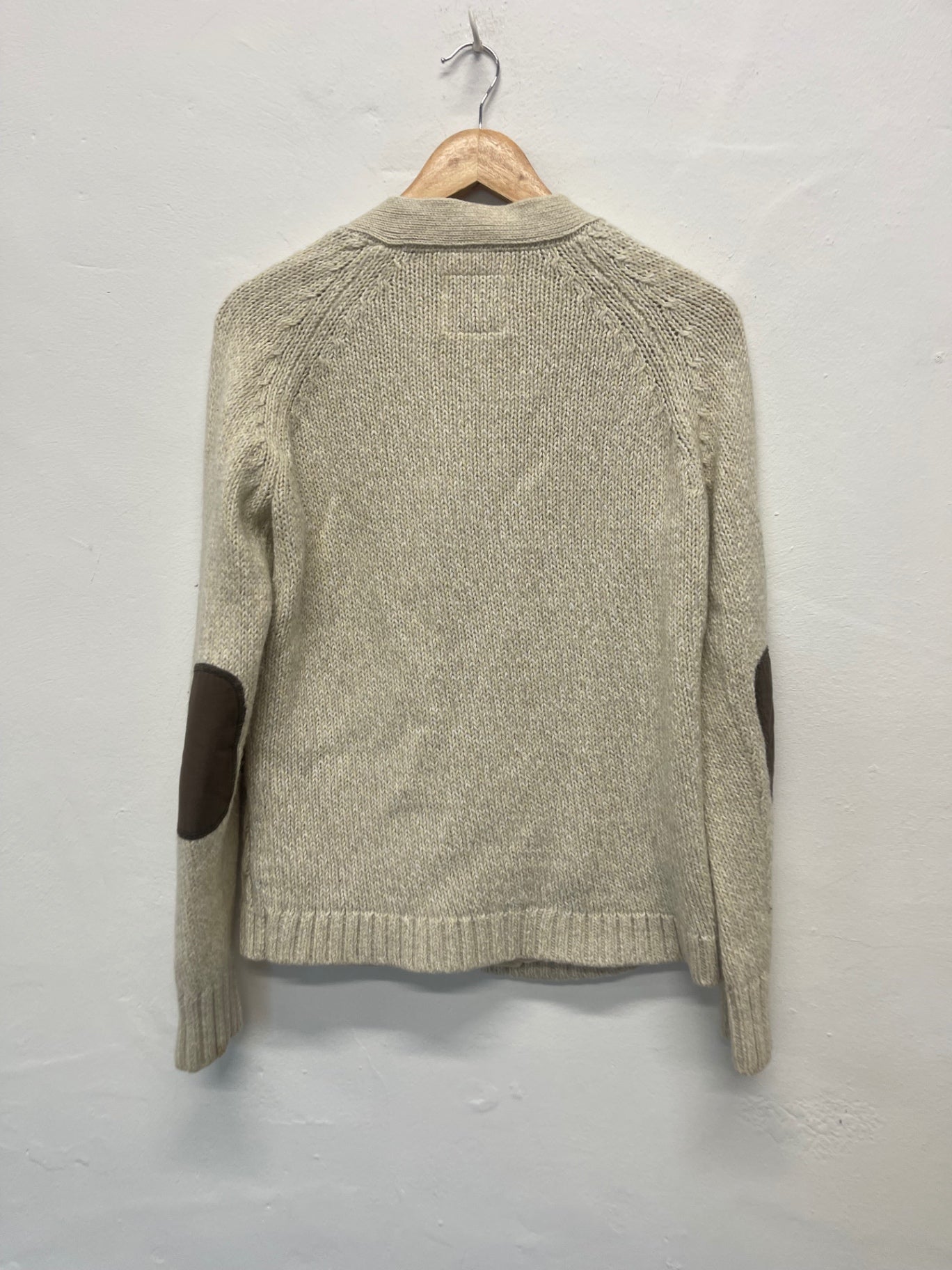 Fabulous PeakPerformance wool cotton Cottagecore Cardigan UkL cream PS586