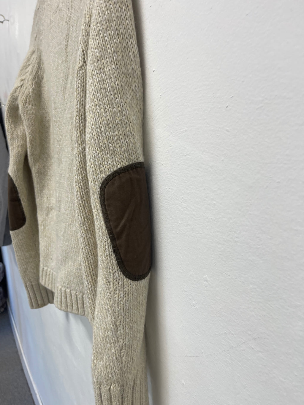 Fabulous PeakPerformance wool cotton Cottagecore Cardigan UkL cream PS586