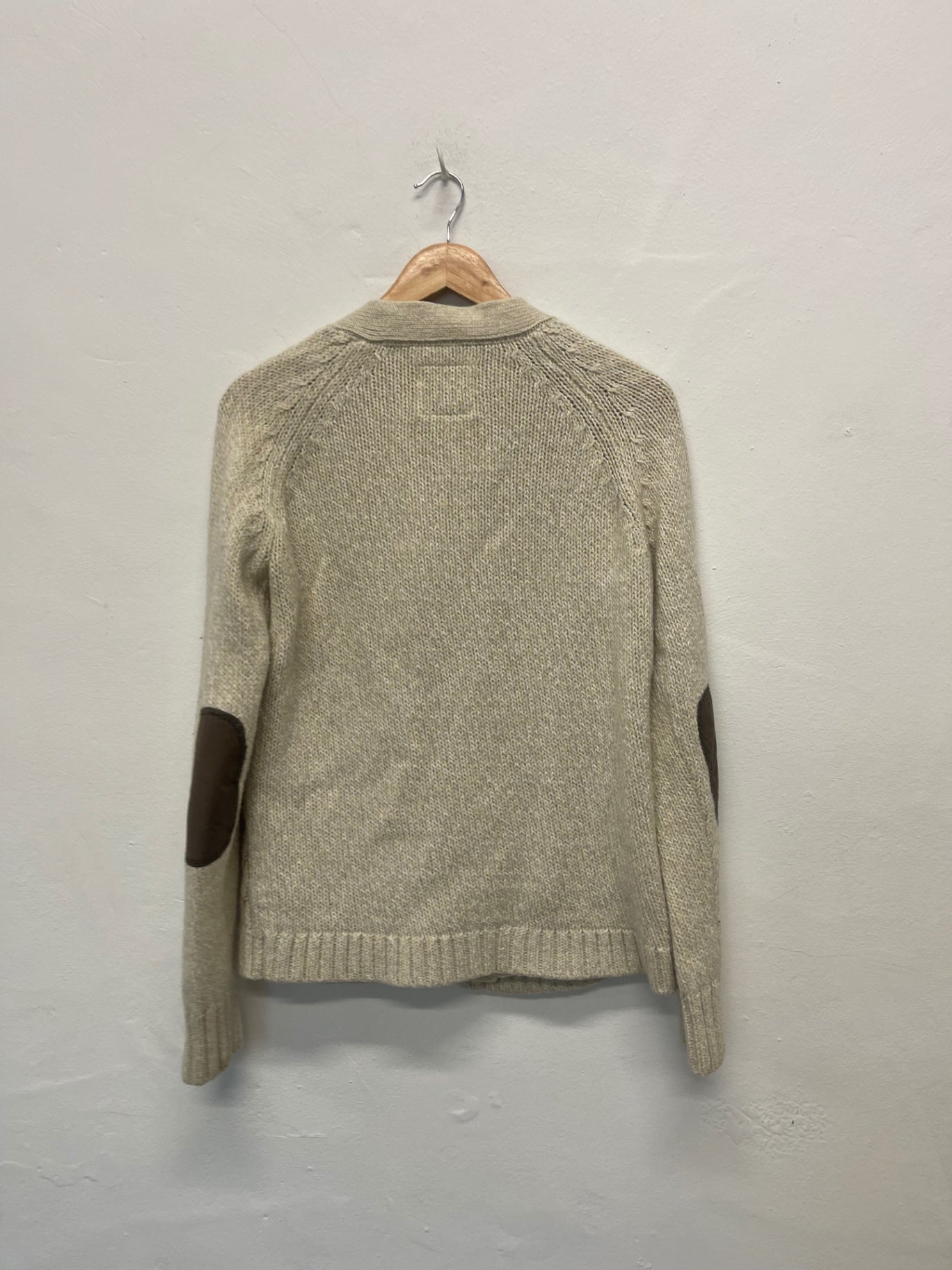 Fabulous PeakPerformance wool cotton Cottagecore Cardigan UkL cream PS586