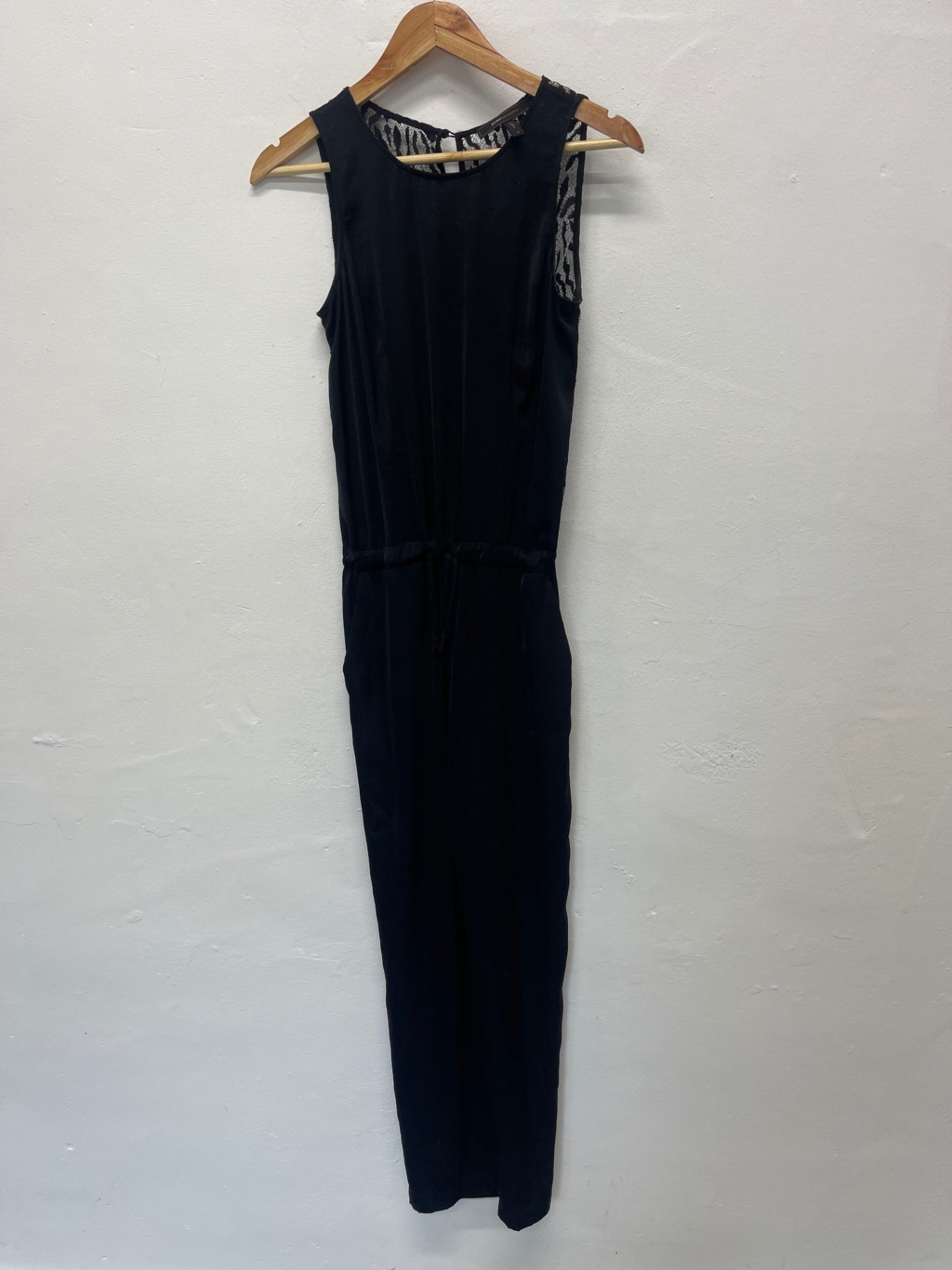 Fabulous BCBGMAXAZRIA  Liam lace Jumpsuit UkXS Black AE587