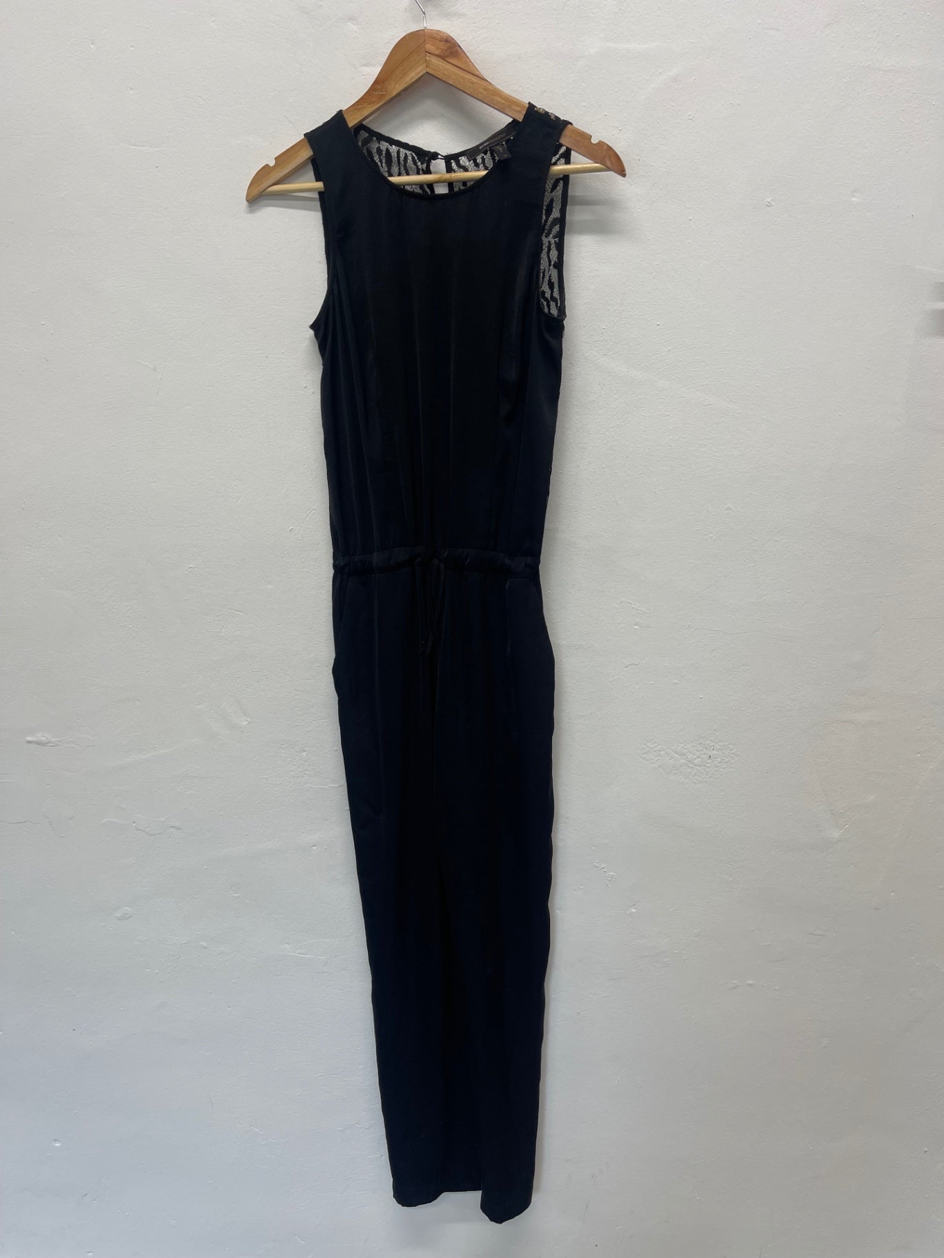 Fabulous BCBGMAXAZRIA  Liam lace Jumpsuit UkXS Black AE587