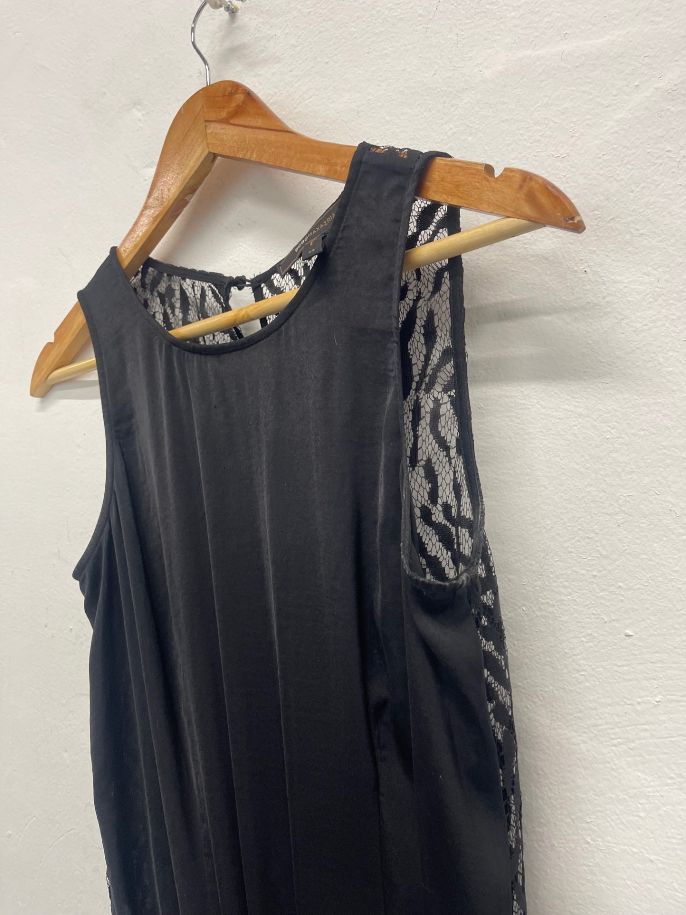 Fabulous BCBGMAXAZRIA  Liam lace Jumpsuit UkXS Black AE587