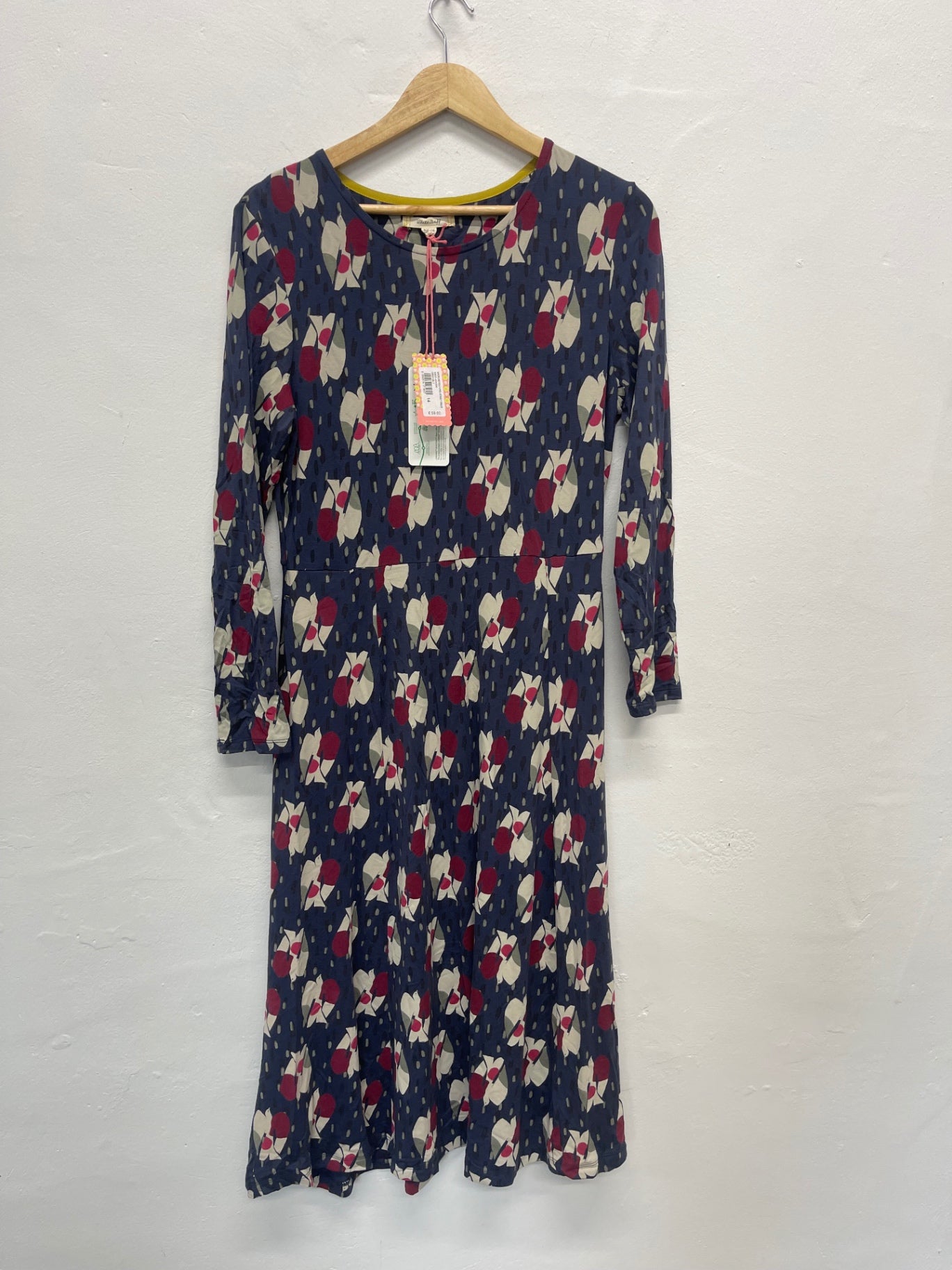 Fabulous White Stuff Madeline Dress Uk14 Navy blue new JG589