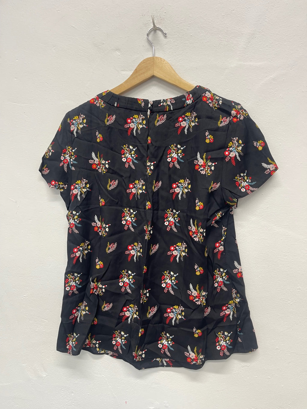 Fabulous Boden oriental  silk blend Blouse Uk14 Black