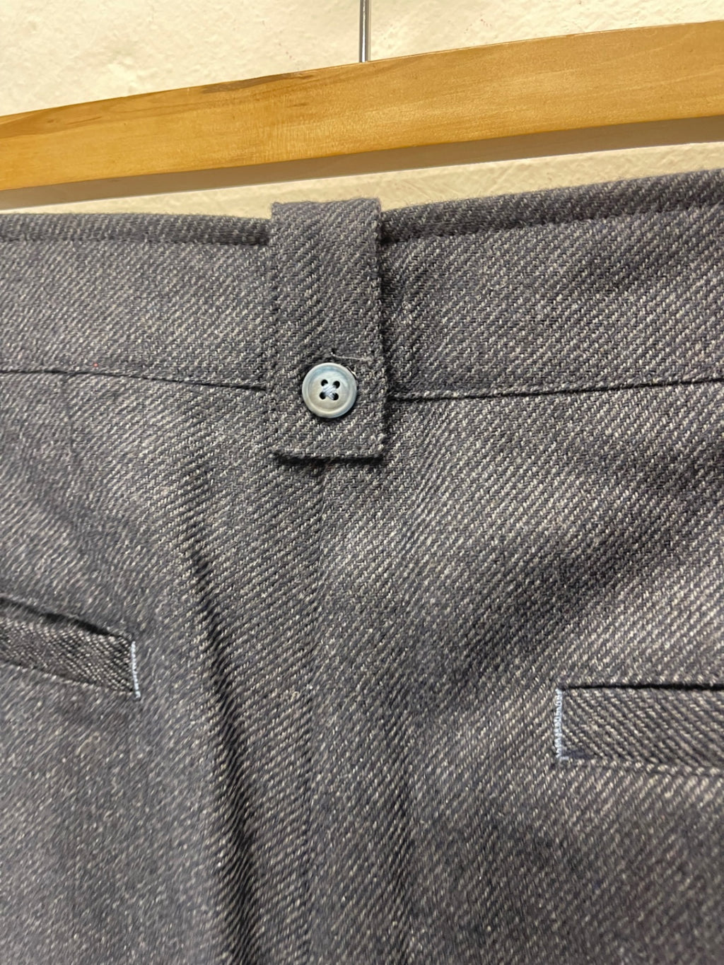 Fabulous White Stuff Belle wool blend Trousers Uk14 Navy JG589
