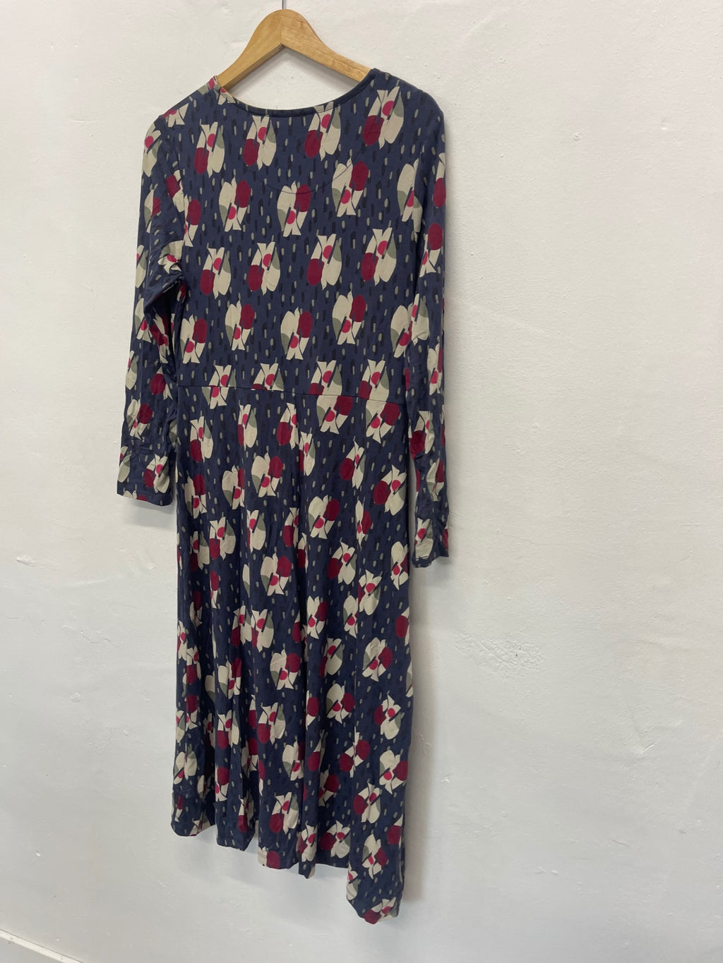 Fabulous White Stuff Madeline Dress Uk14 Navy blue new JG589