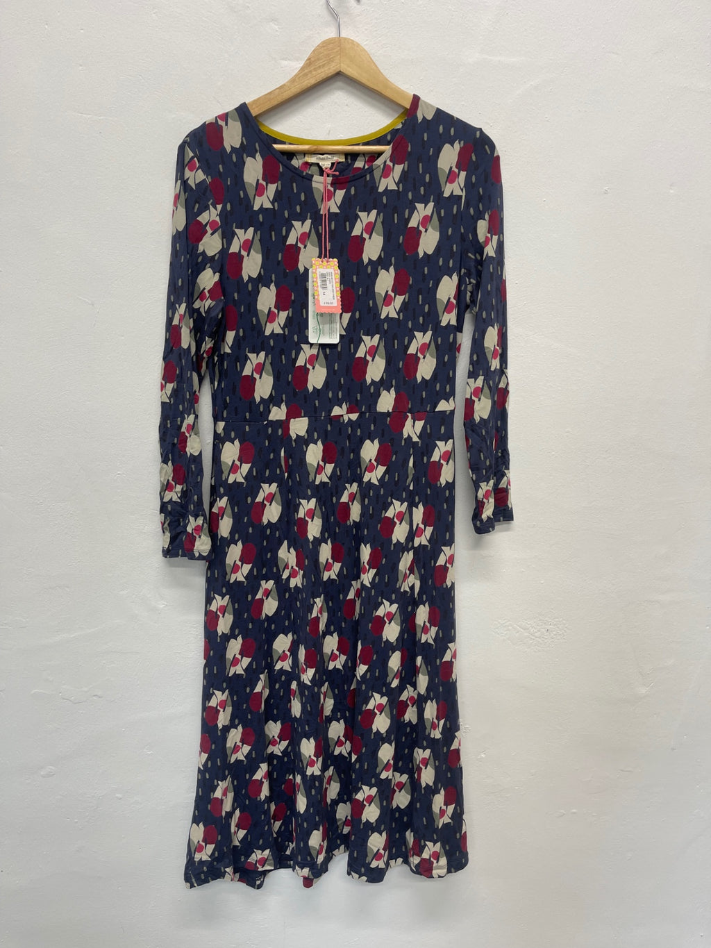 Fabulous White Stuff Madeline Dress Uk14 Navy blue new JG589
