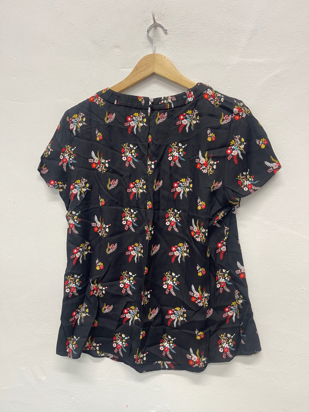 Fabulous Boden oriental  silk blend Blouse Uk14 Black