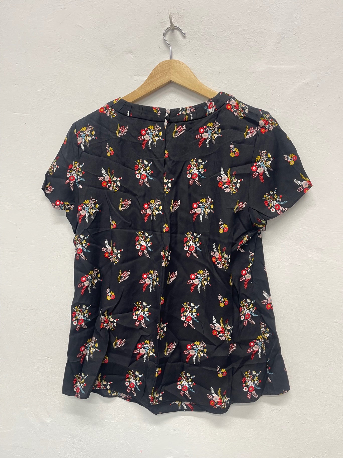 Fabulous Boden oriental  silk blend Blouse Uk14 Black