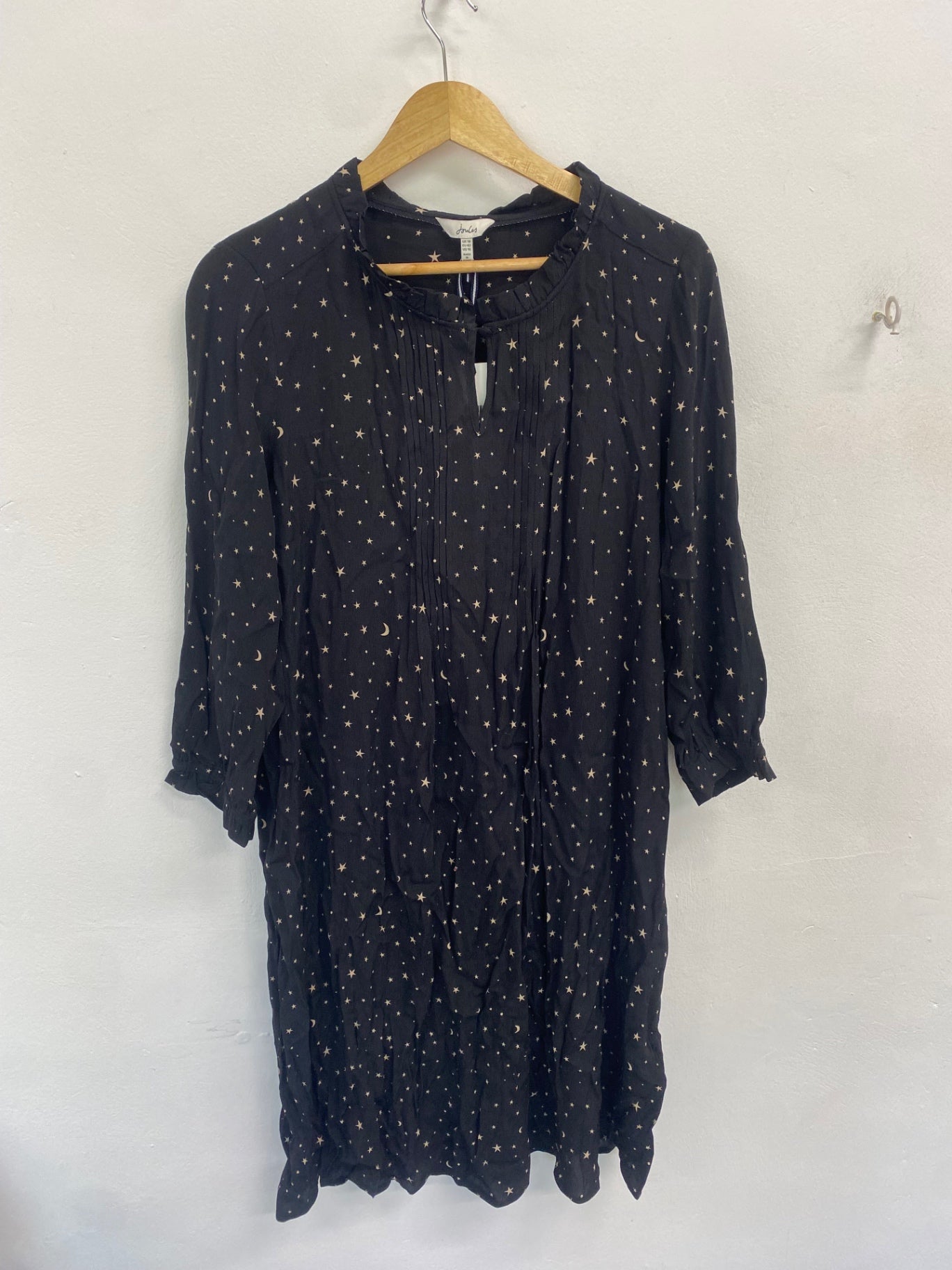 Fabulous Joules Emmy black star Dress Black UK14 JG589