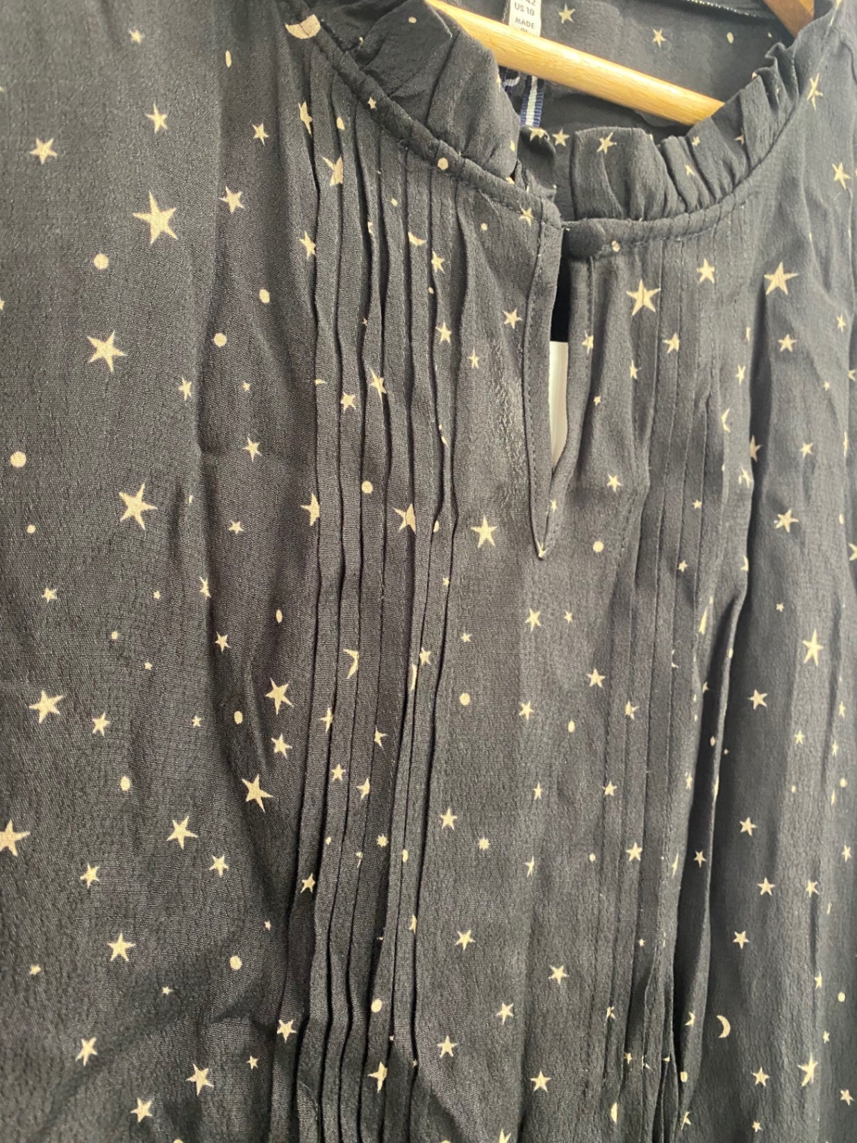Fabulous Joules Emmy black star Dress Black UK14 JG589