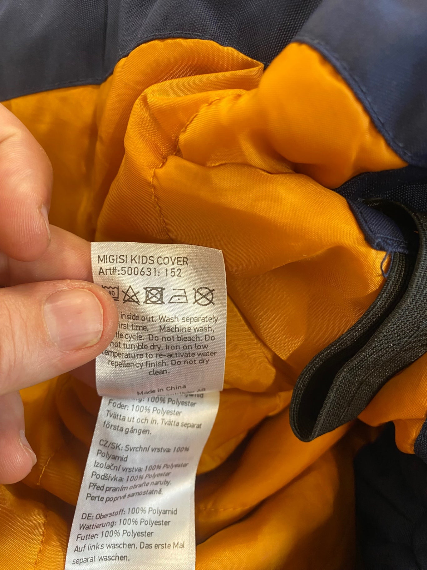 Fabulous Didriksons Migisi kids cover Snowsuit 5yrs Navy blue and gray