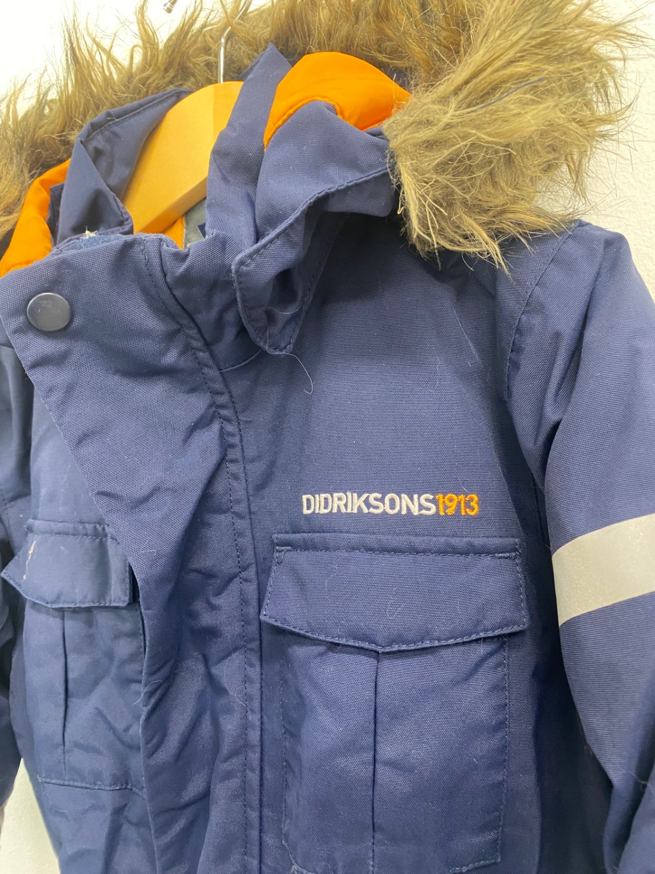 Fabulous Didriksons Migisi kids cover Snowsuit 5yrs Navy blue and gray