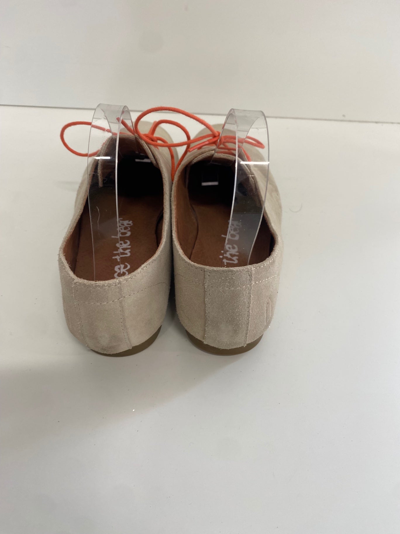 Fabulous Shoe The Bear Flat Shoes suede UK5 Beige flats laced cottagecore SN593