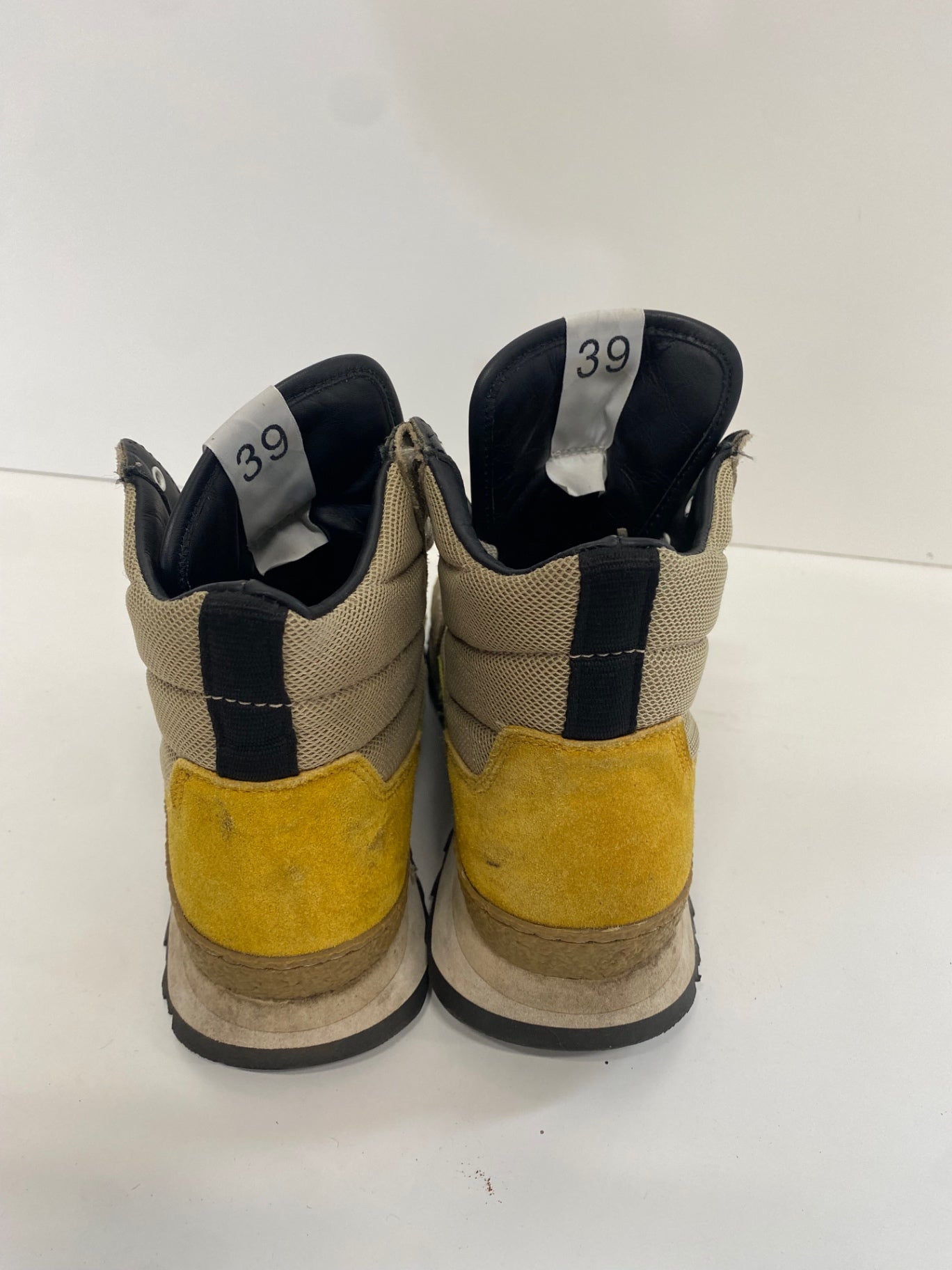 Fabulous Arket Sneakers UK6 Beige and yellow Hi top jogger Gorpcore Urban SN593