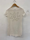 Fabulous Zadig & Voltaire Snowflake sparkle Dress UK10 Ivory SD553