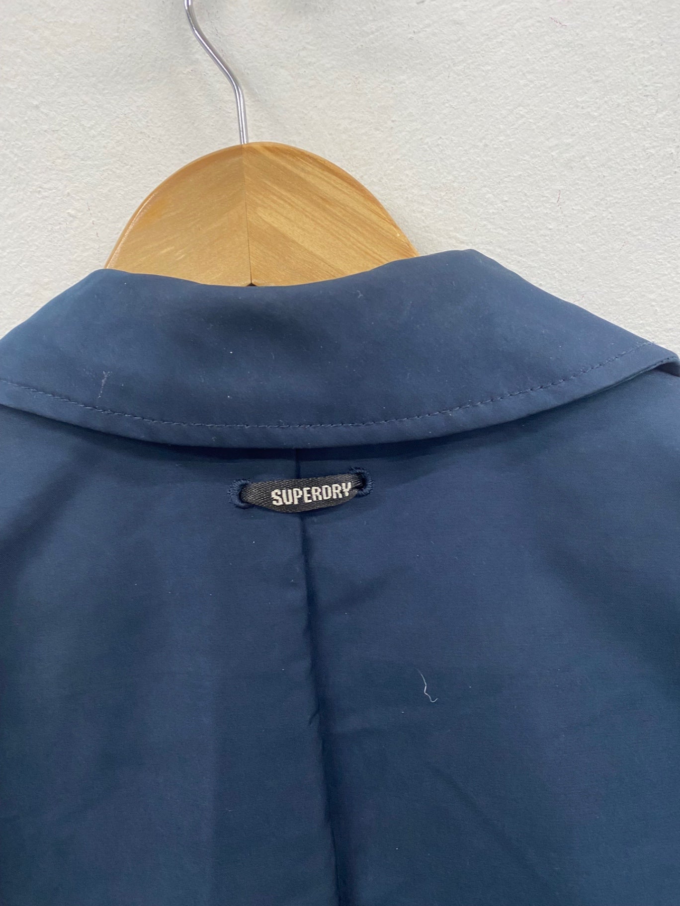 Fabulous Superdry Rain coat 2XL Navy removable liner classic styling NK596