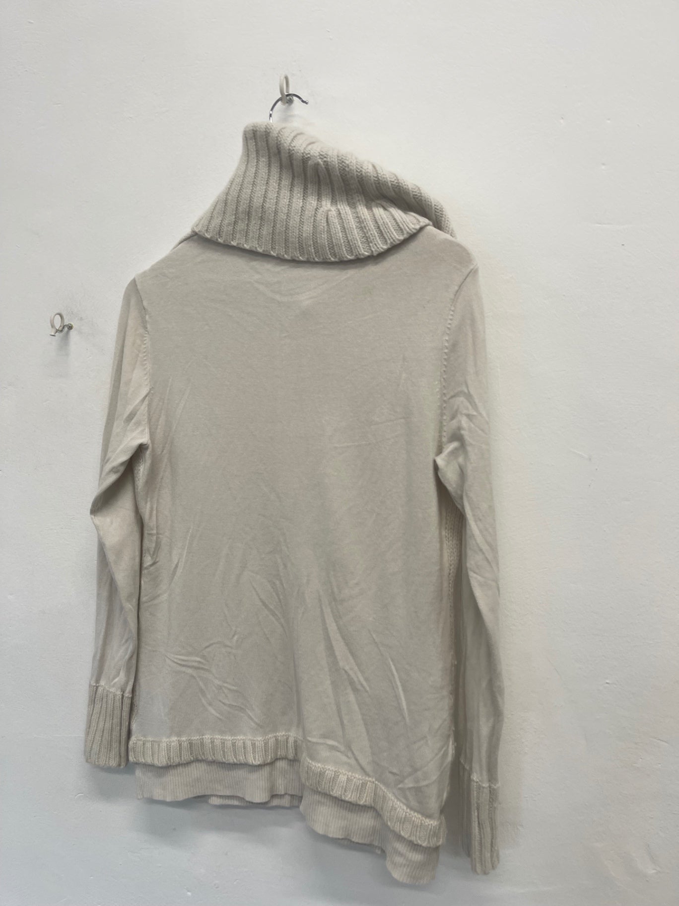 Fabulous Mint Velvet knit Jumper  Uk14 Beige high neck NK596