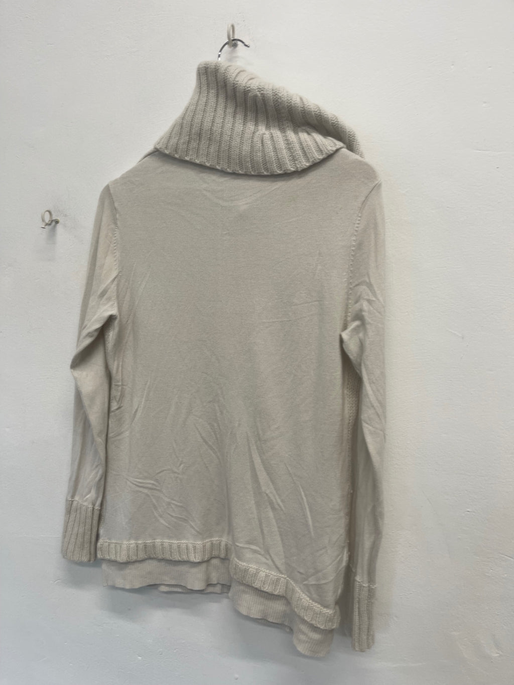 Fabulous Mint Velvet knit Jumper  Uk14 Beige high neck NK596