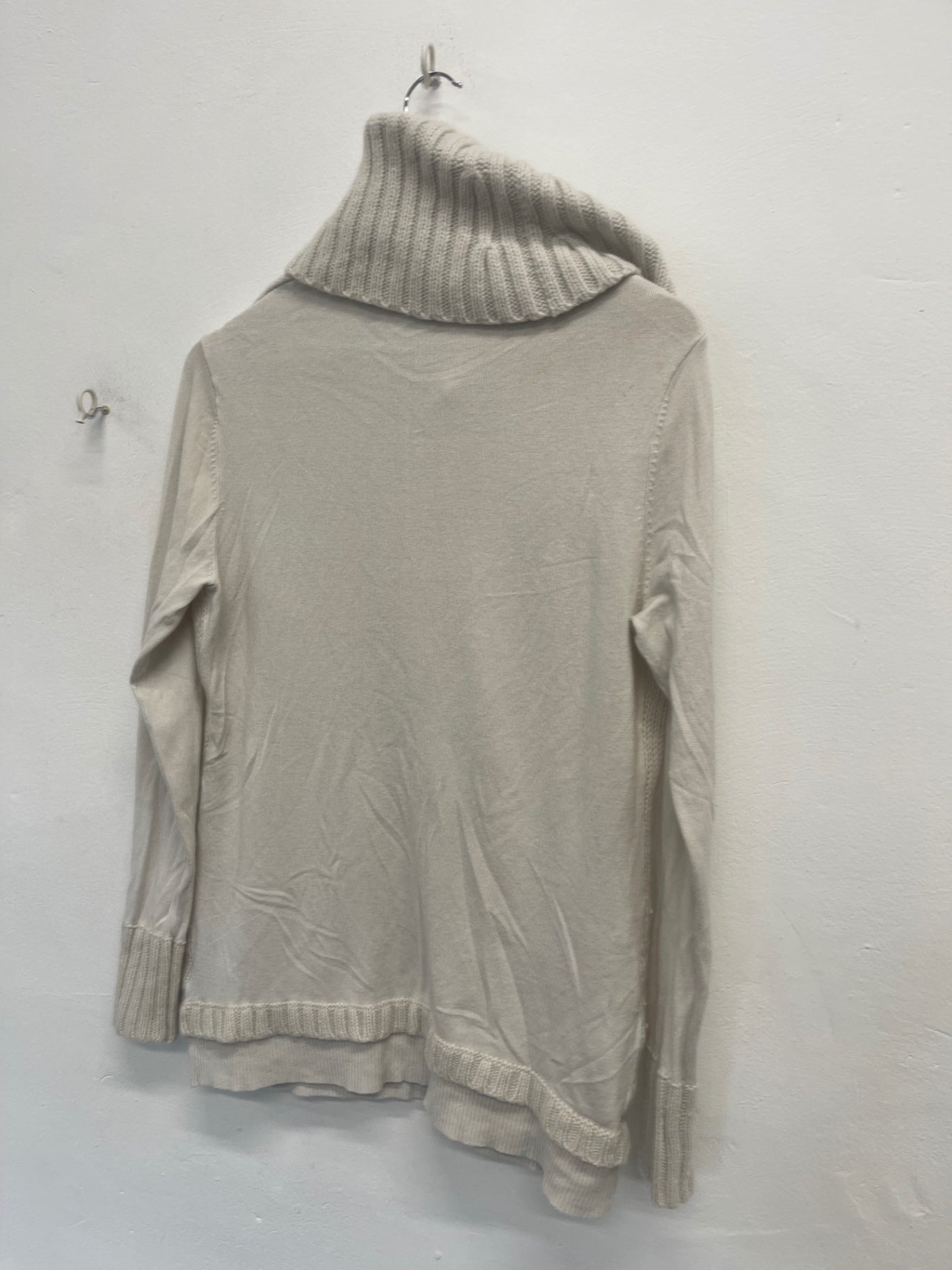 Fabulous Mint Velvet knit Jumper  Uk14 Beige high neck NK596