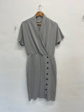 Fabulous Phase Eight formal & casual classic Dress Uk14 Light Grey NK596