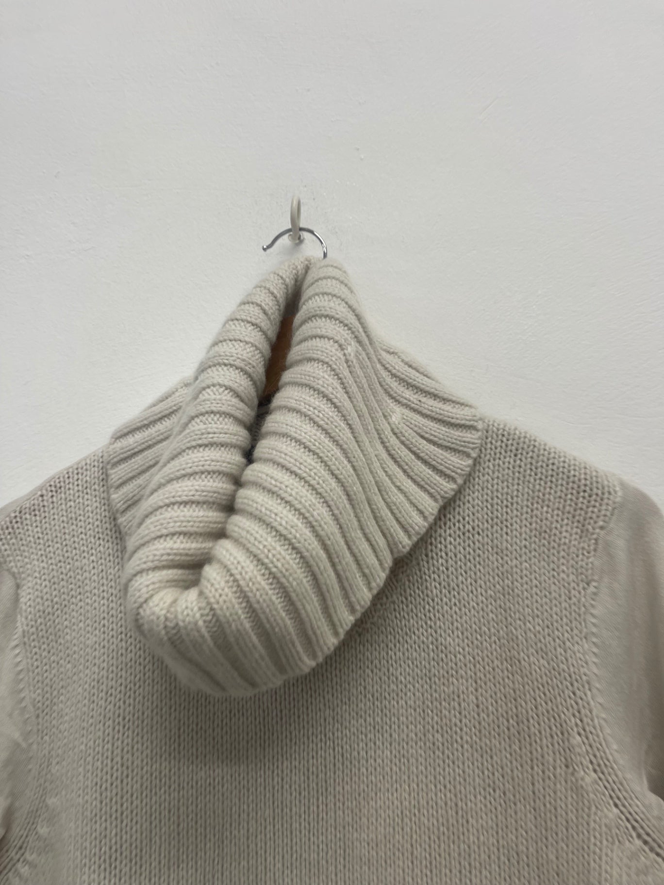 Fabulous Mint Velvet knit Jumper  Uk14 Beige high neck NK596