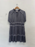 Fabulous REISS Lydia occasion party Dress UK 14 Grey NK596