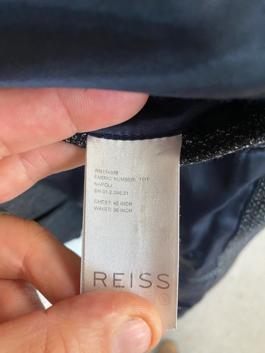 Fabulous REISS Napoli Suit 42 Grey wool blend 3pc gent essential 42” 36”