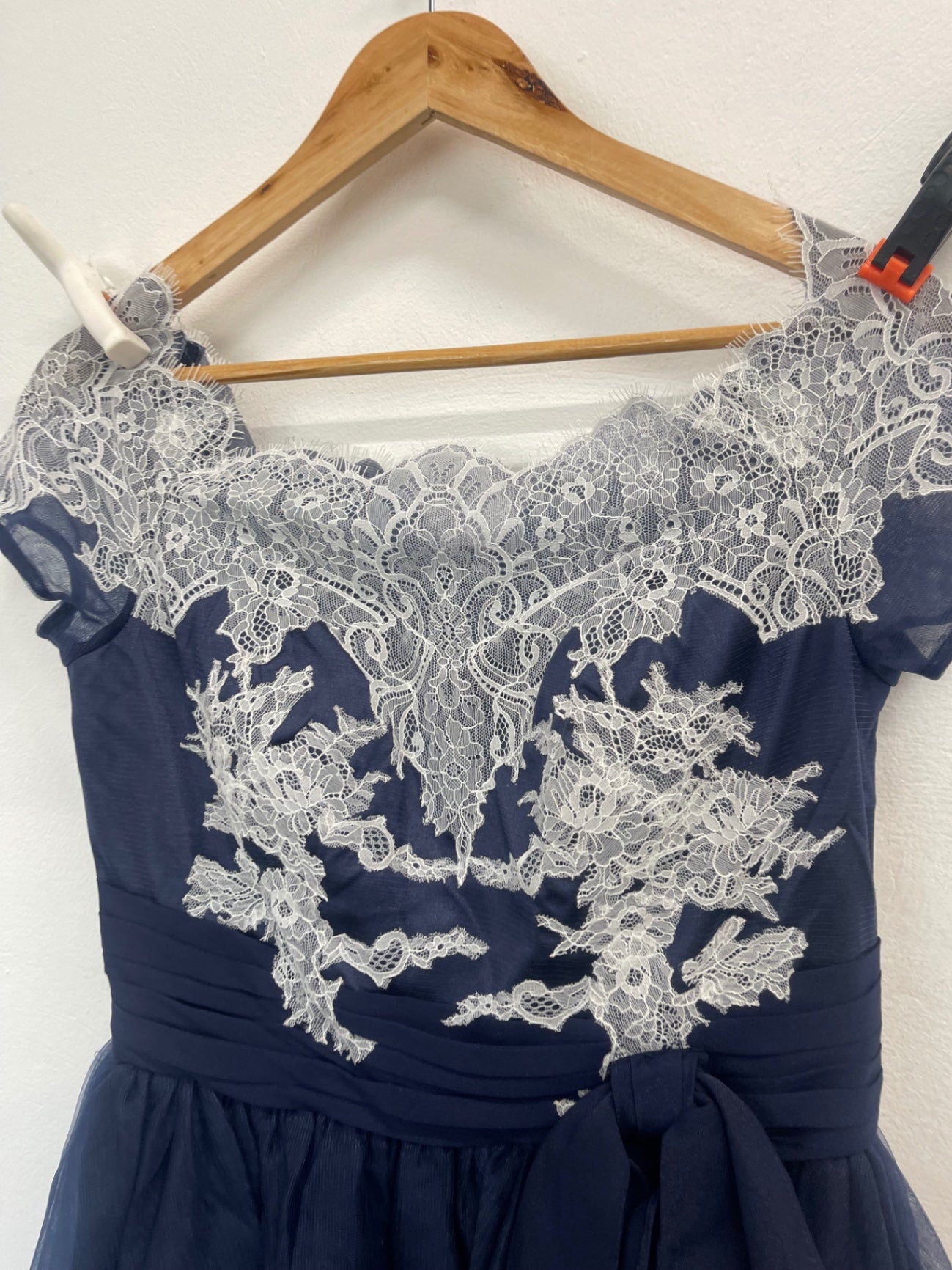 Fabulous EDressit fit & flare occasion Dress Uk14 Navy blue NK596