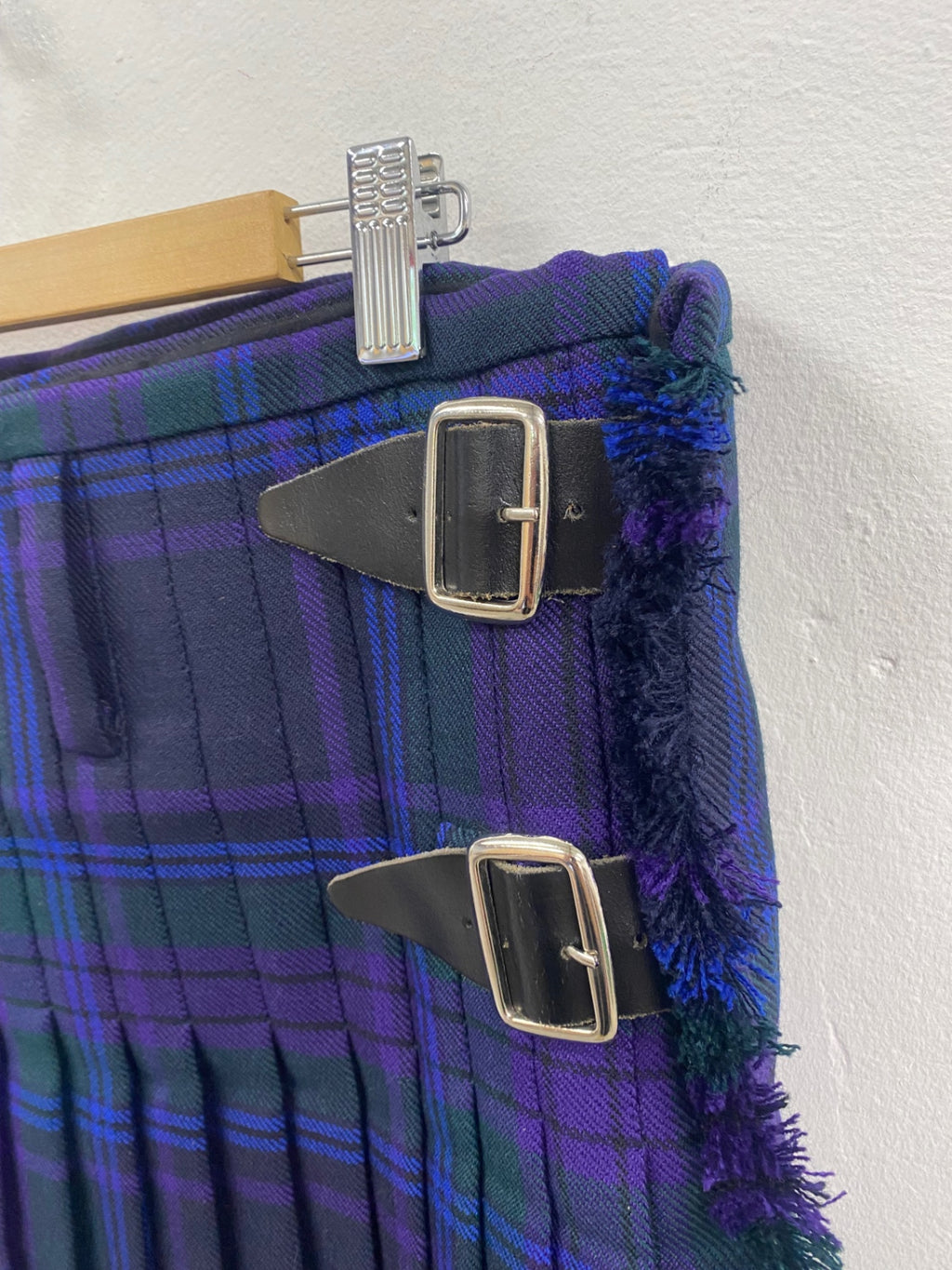 Classic Spirit of Scotland Rothbury Kilts Tartan Kilt W38” Purple Green blue SH597
