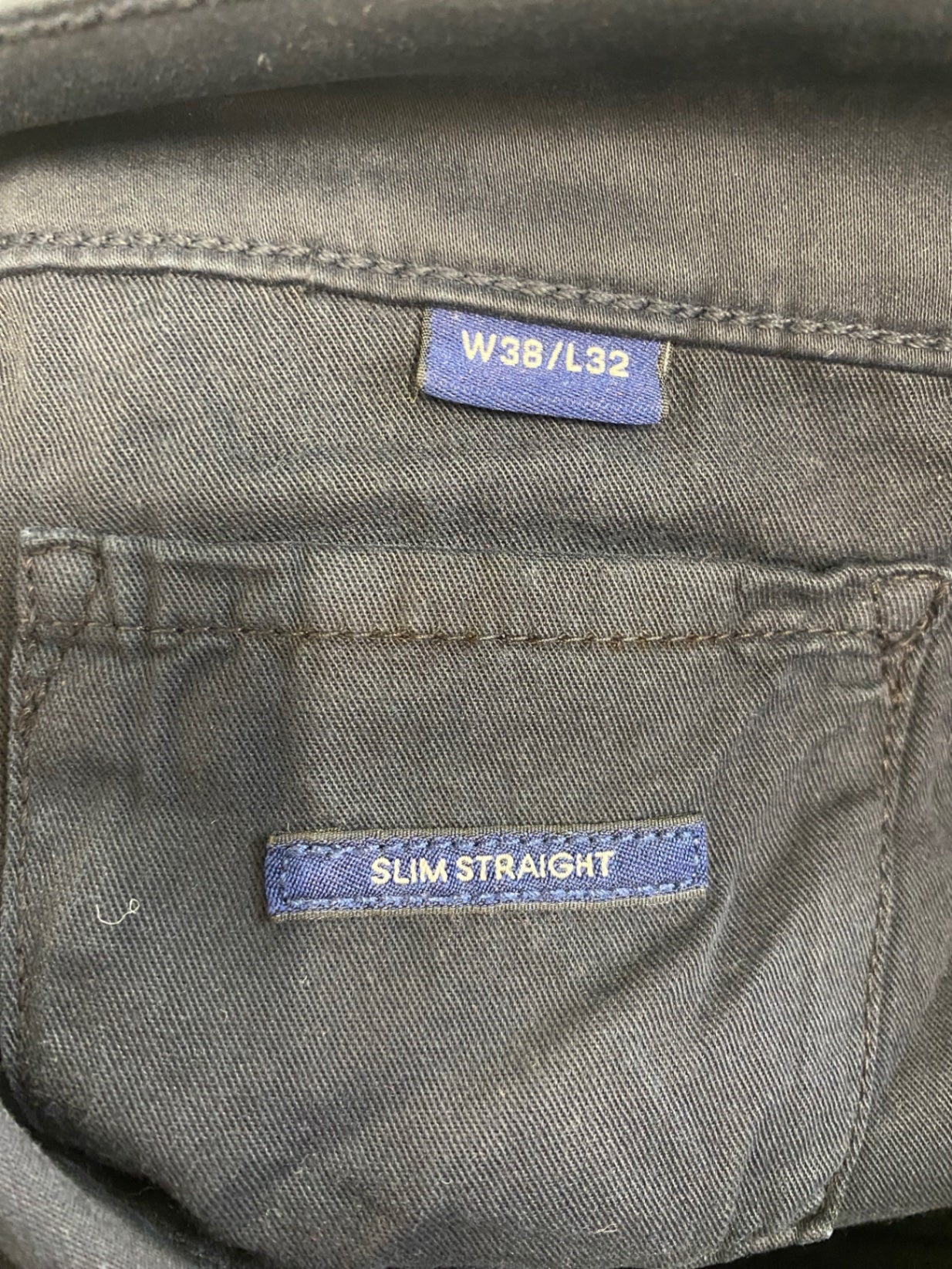 Fabulous GANT jeans slim straight casual 38R Navy blue NK596