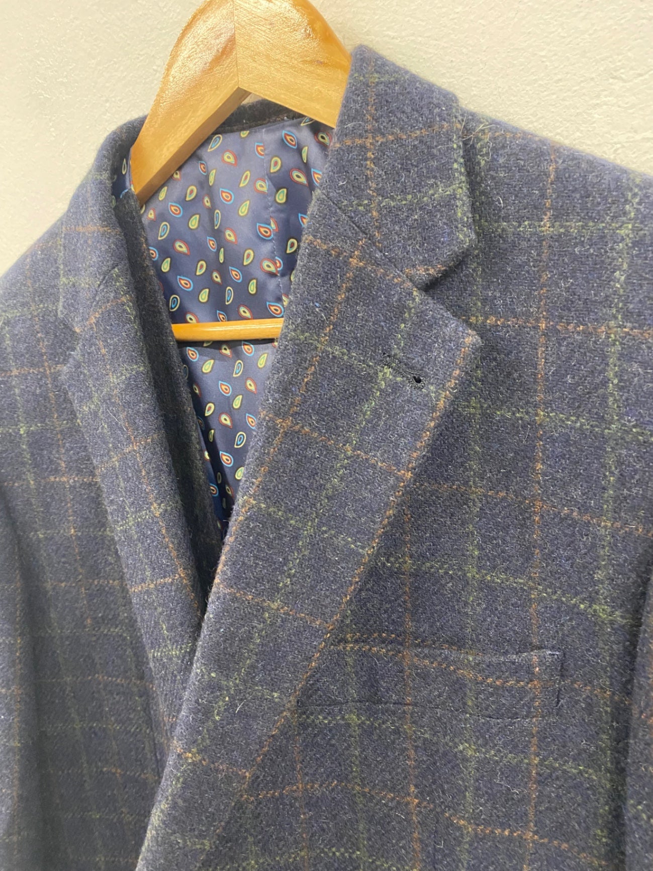 Fabulous SKOPES Tweed Blazer and Waistcoat 44R Navy Peaky Blinders country chic