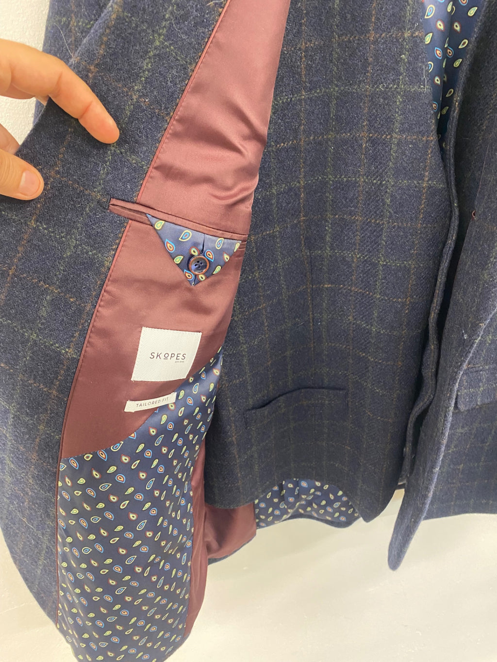 Fabulous SKOPES Tweed Blazer and Waistcoat 44R Navy Peaky Blinders country chic