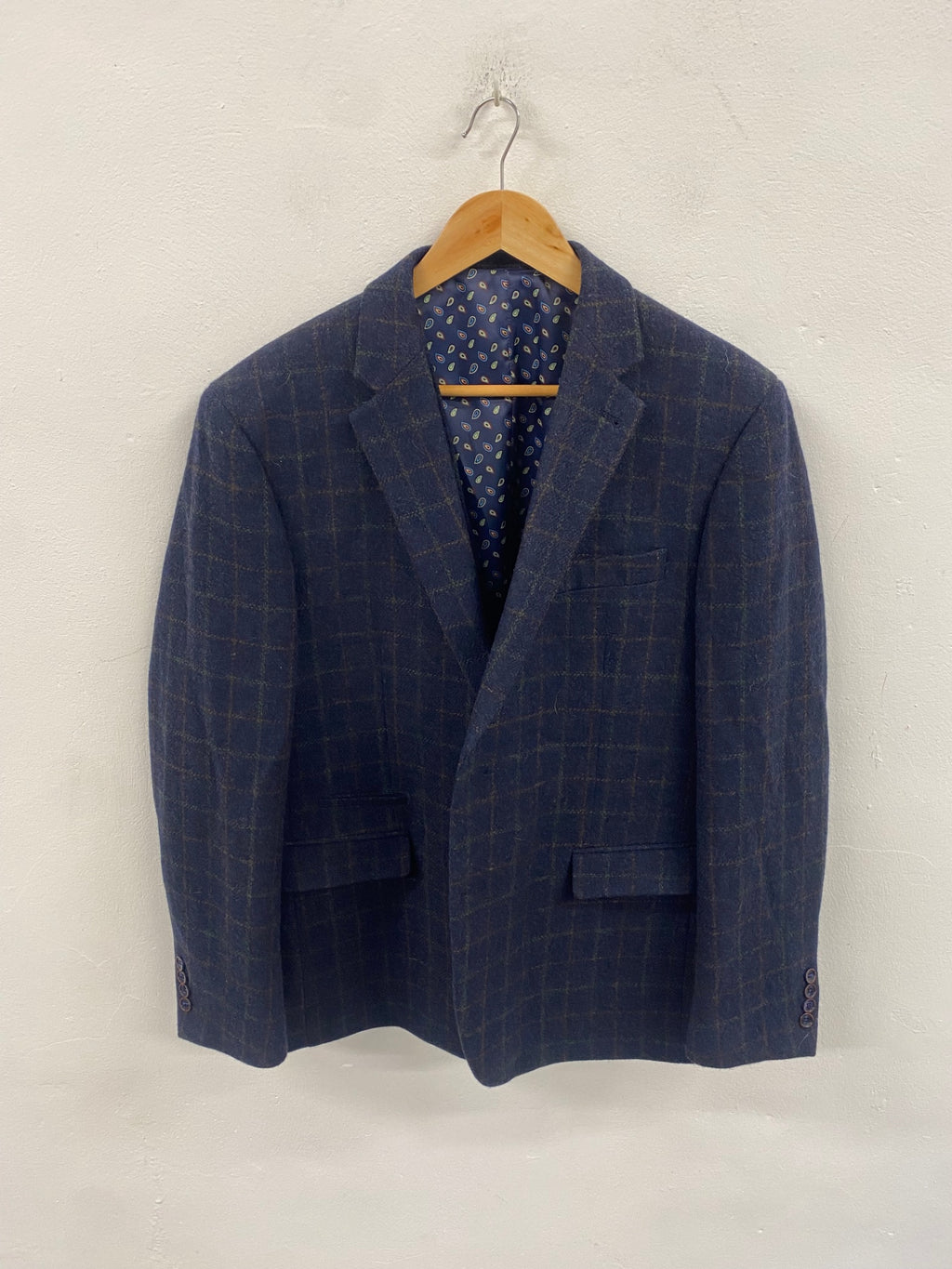 Fabulous SKOPES Tweed Blazer and Waistcoat 44R Navy Peaky Blinders country chic