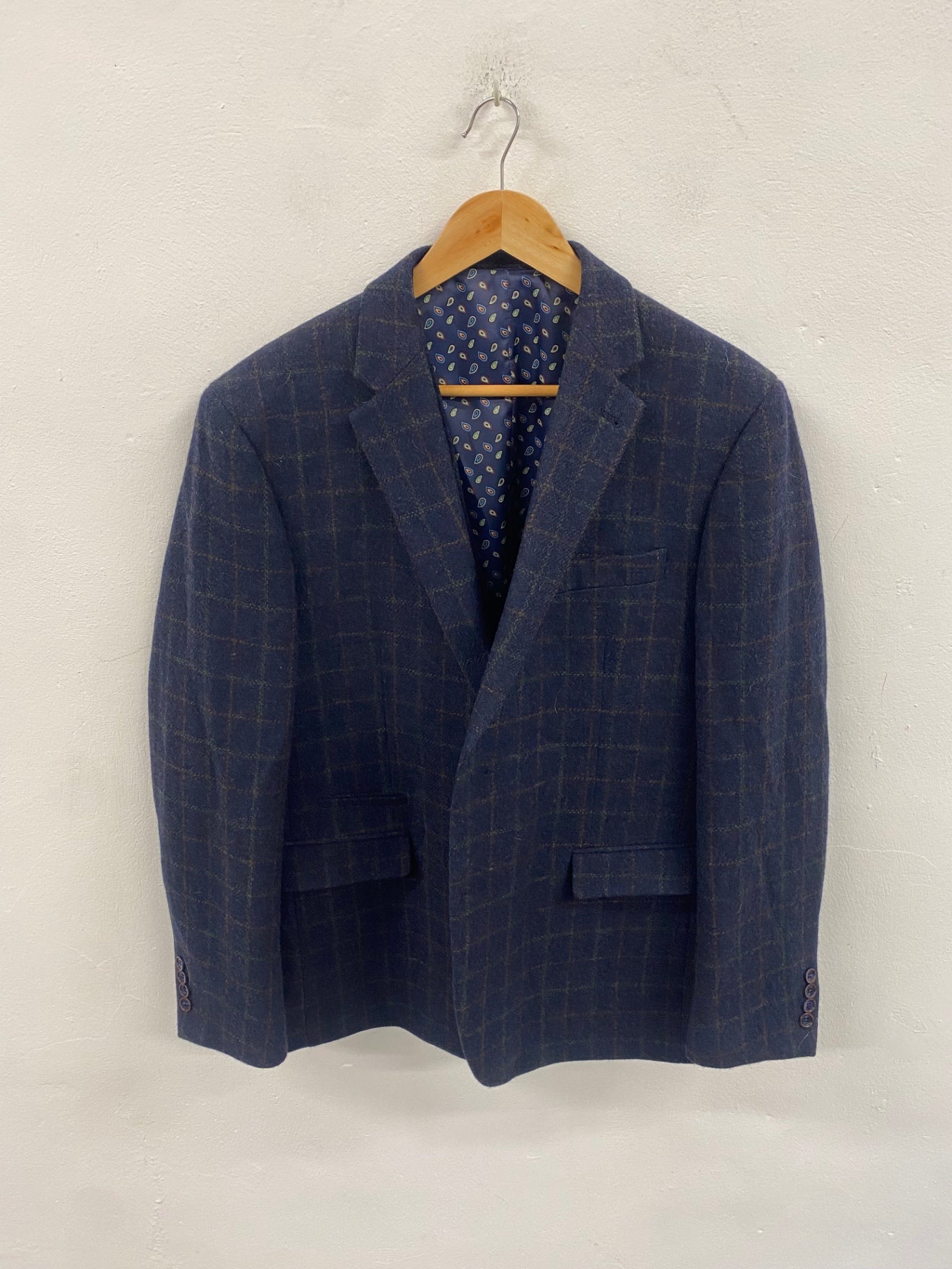 Fabulous SKOPES Tweed Blazer and Waistcoat 44R Navy Peaky Blinders country chic