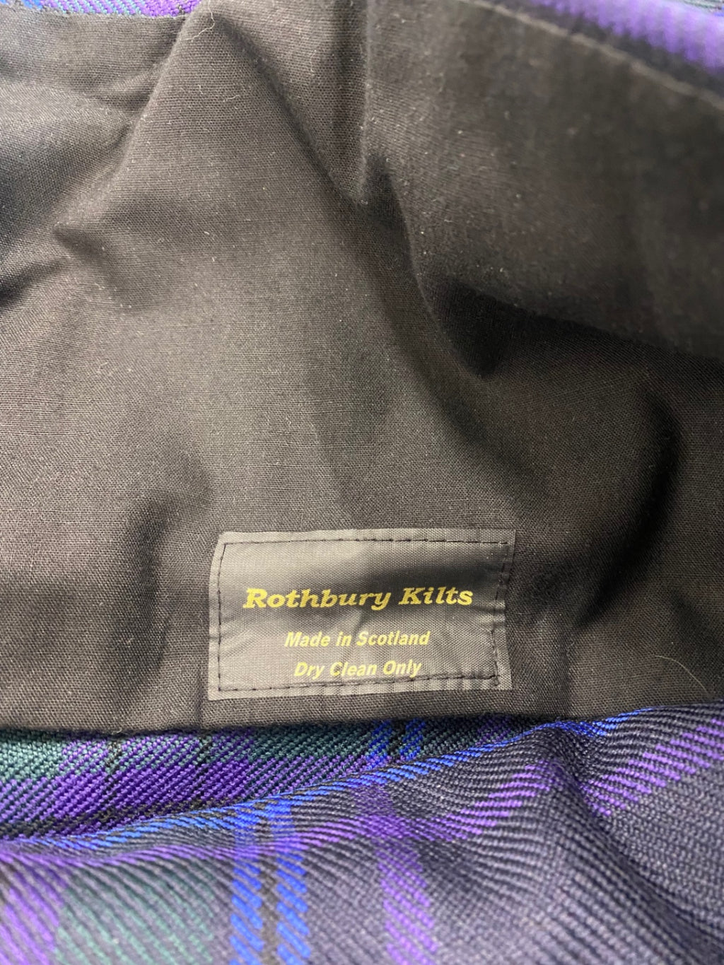 Classic Spirit of Scotland Rothbury Kilts Tartan Kilt W38” Purple Green blue SH597
