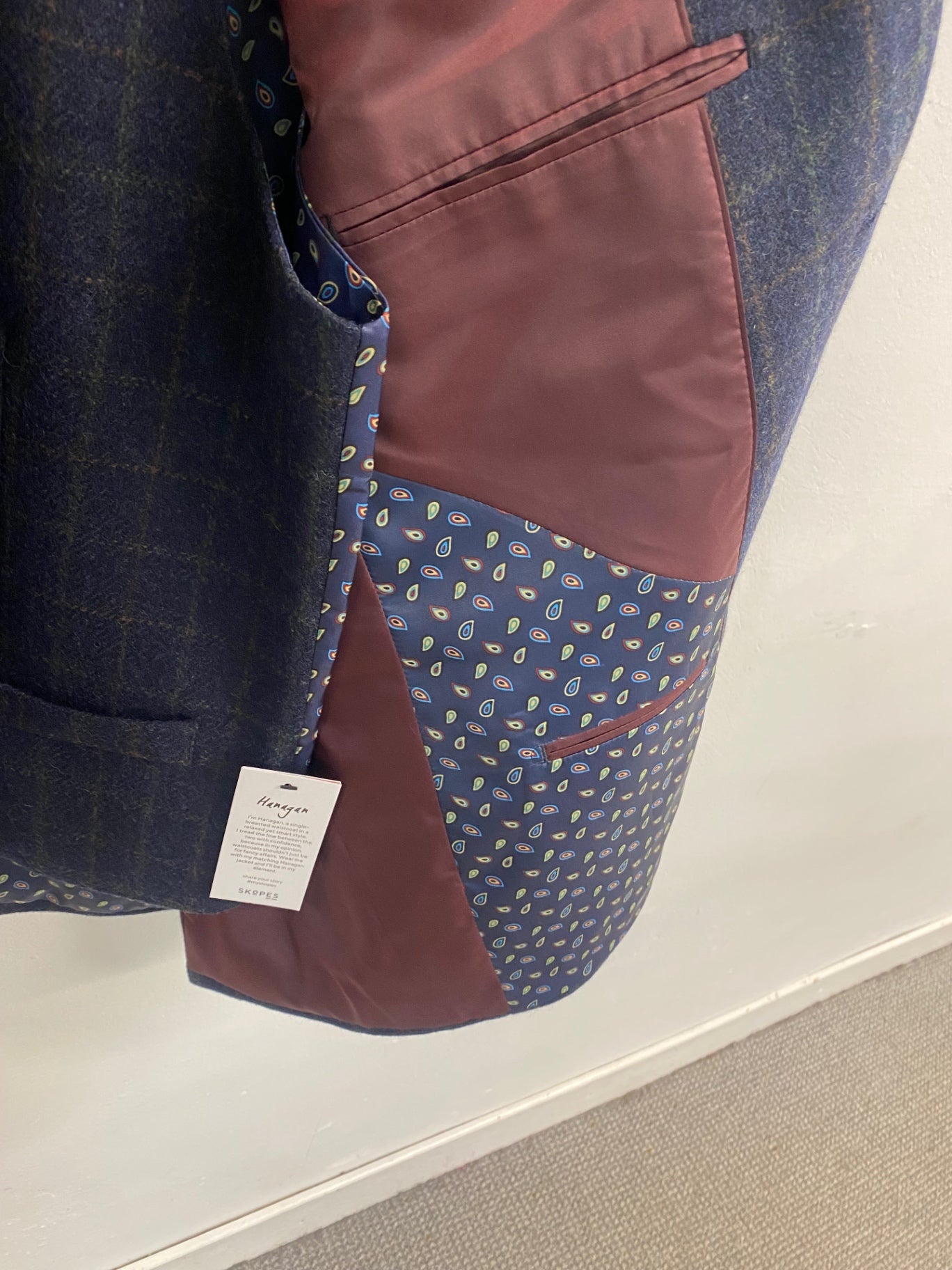 Fabulous SKOPES Tweed Blazer and Waistcoat 44R Navy Peaky Blinders country chic
