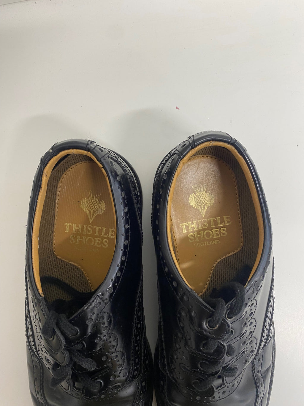 Classic Thistle Shoes kilt shoes Ghillie Brogues 8 Black SH597 