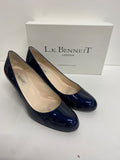 Fabulous L.K. Bennett Court Shoes Sabira UK7 Navy Blue mid heel classic SH599