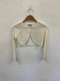 Fabulous John Lewis Heirloom Shrug bolero cardigan 11yrs Cream/Ivory wedding bridesmaid CH600