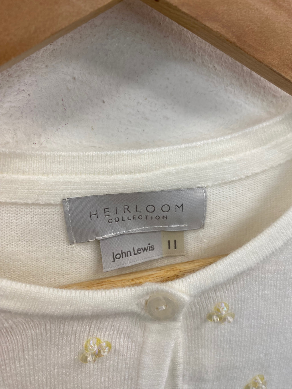 Fabulous John Lewis Heirloom Shrug bolero cardigan 11yrs Cream/Ivory wedding bridesmaid CH600