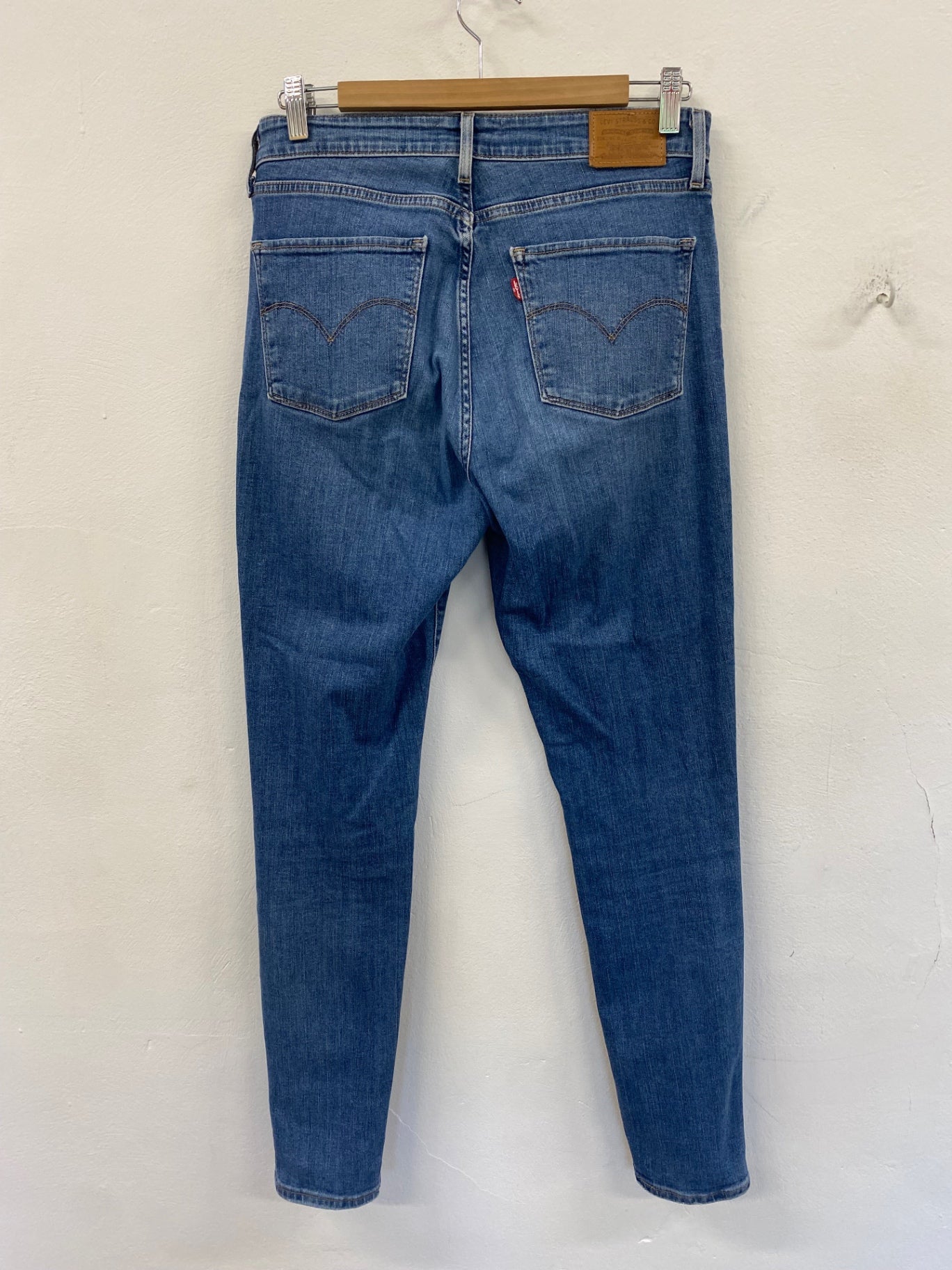 Fabulous Levi's 721 High rise Skinny jeans 30 mid blue Big E CH600 