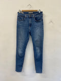 Fabulous Levi's 721 High rise Skinny jeans 30 mid blue Big E CH600 
