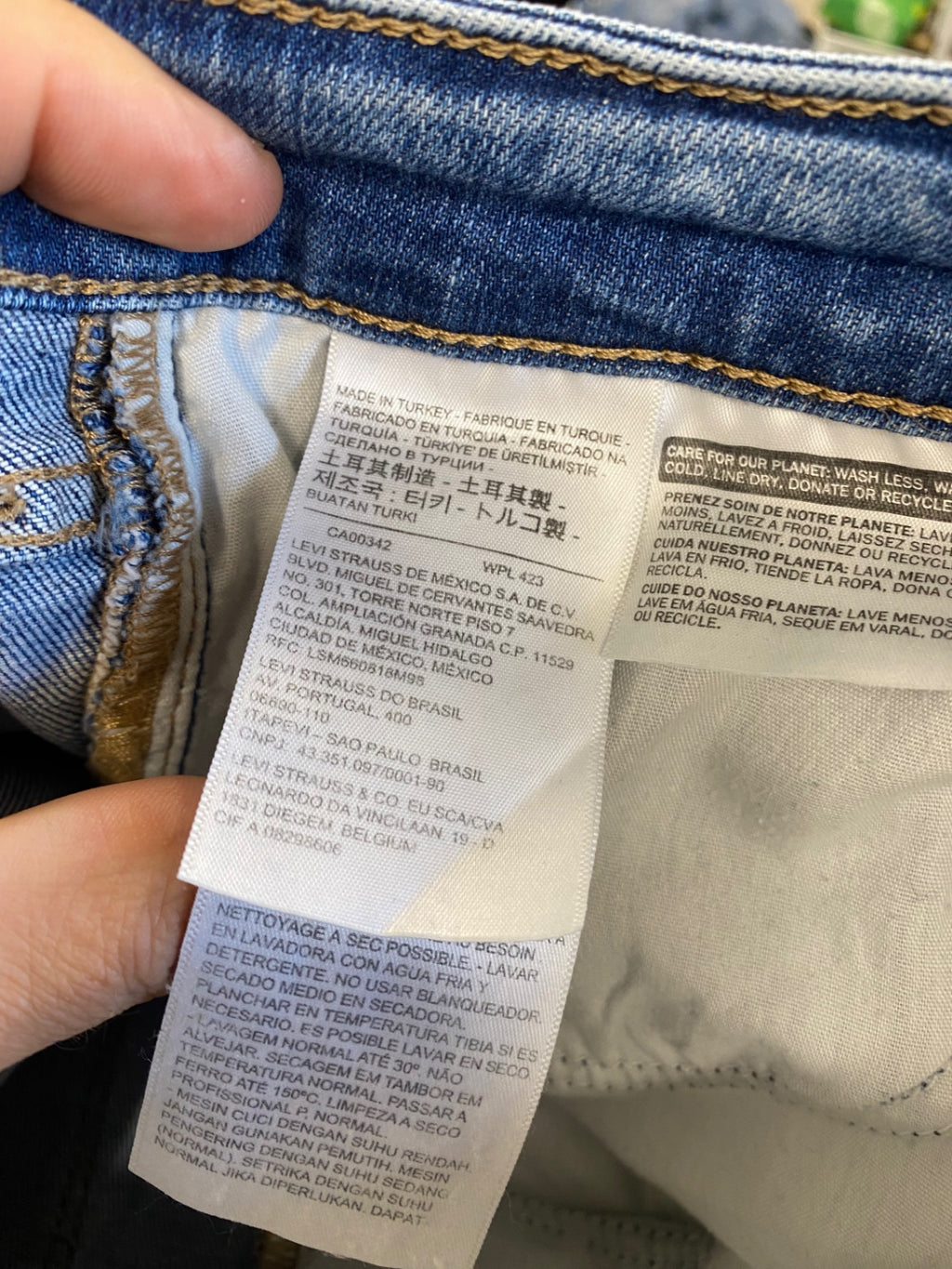 Fabulous Levi's 721 High rise Skinny jeans 30 mid blue Big E CH600 