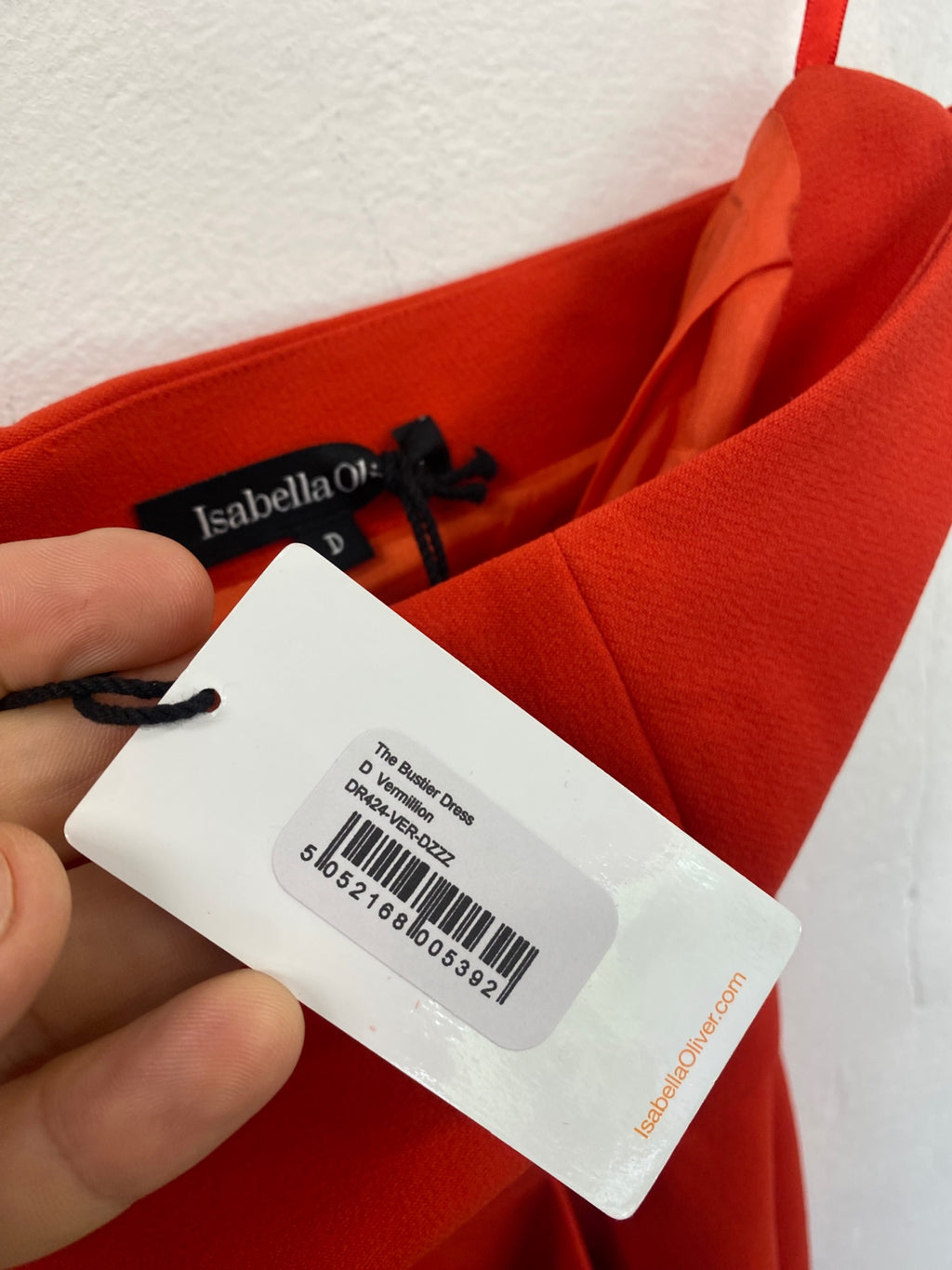 Fabulous Isabella Oliver maternity Dress UK14 Red vermillion ruched Size D UK14 CH600