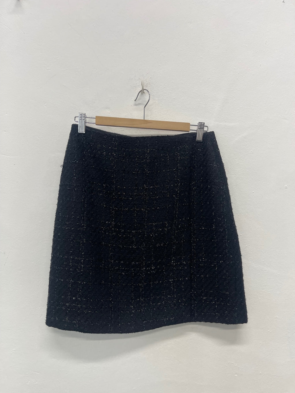 Fabulous Hobbs London boucle sparkle Skirt UK 10 Black CH600