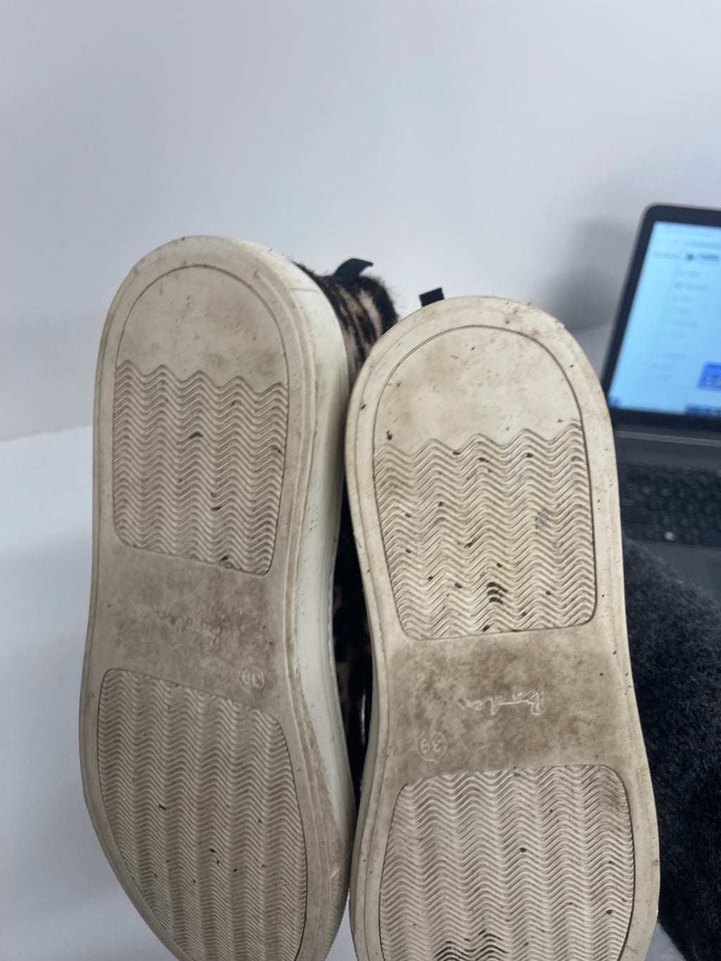 Fabulous Boden leather high top Sneakers uk6 Leopard print CH600