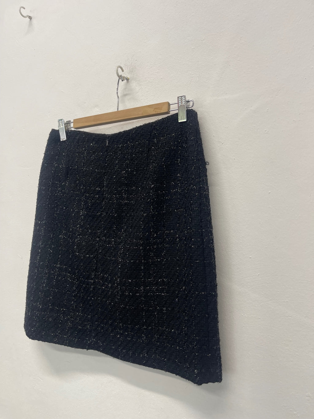 Fabulous Hobbs London boucle sparkle Skirt UK 10 Black CH600